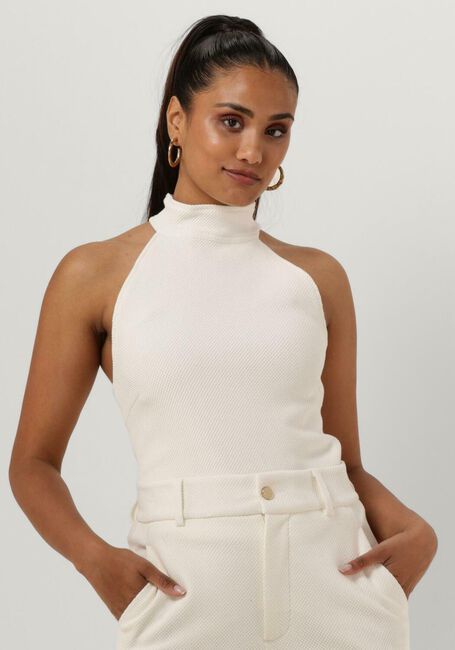 Weiße VANILIA Top STRUC CLEAN HALTER - large