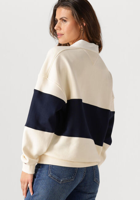 Mehrfarbige/Bunte TOMMY HILFIGER Sweatshirt GOLD BTN RUGBY FLEECE SWTSRT - large