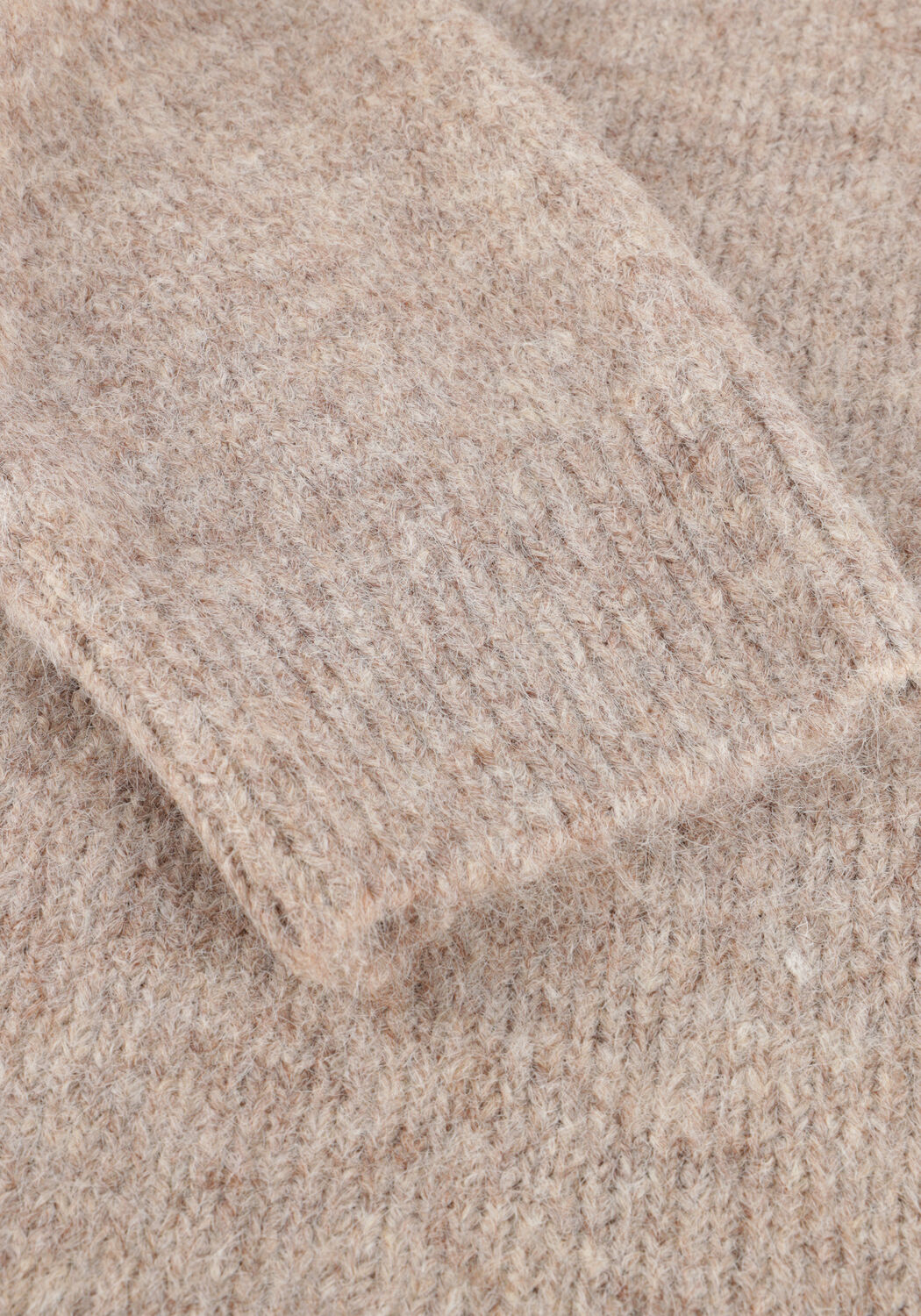 Beige OBJECT Pullover OBJSAGGIA LS LO PULLOVER - large