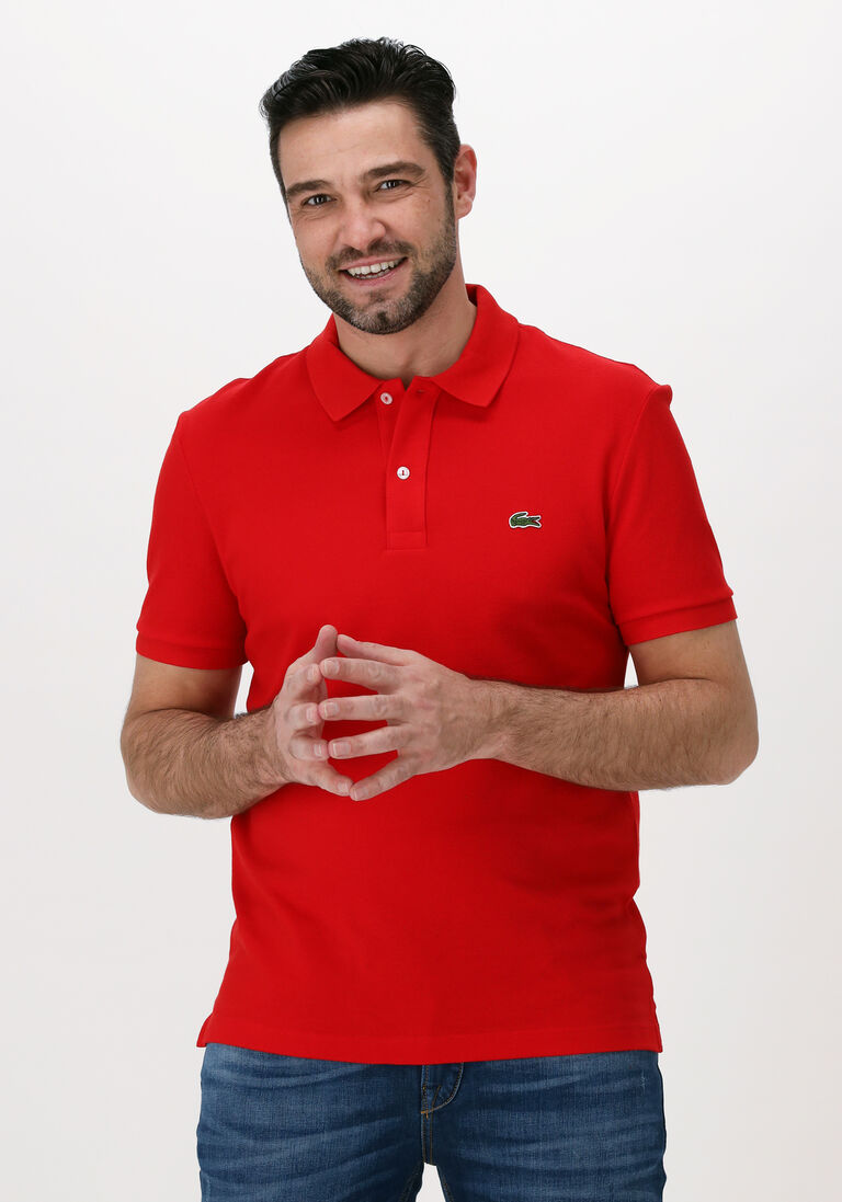 rote lacoste polo-shirt 1hp3 men's s/s polo 1121