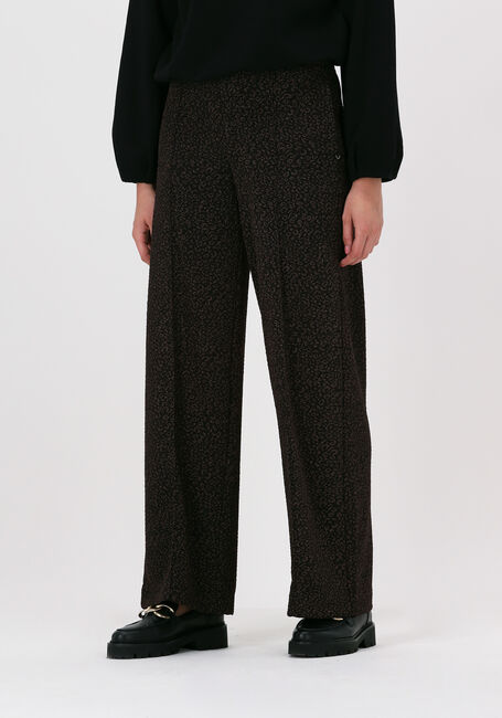 Schwarze SCOTCH & SODA Weite Hose HIGH RISE JERSEY SHINY PATTERN - large
