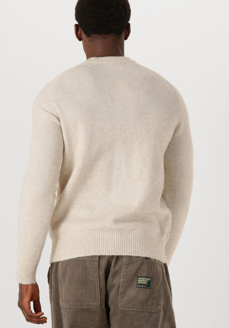 Beige SELECTED MEN Pullover SLHRAI LS KNIT CREW NECK NOOS - large