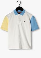 Weiße TOMMY HILFIGER Polo-Shirt OVERSIZED COLORBLOCK POLO S/S - medium