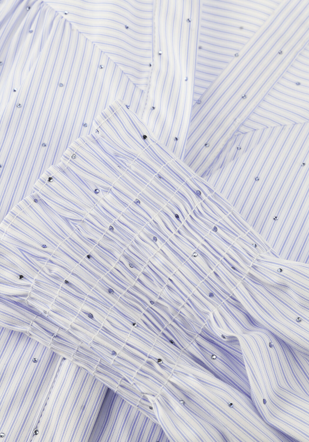 Hellblau NEO NOIR Blusen ASTRIDA STRIPE STONE BLOUSE - large