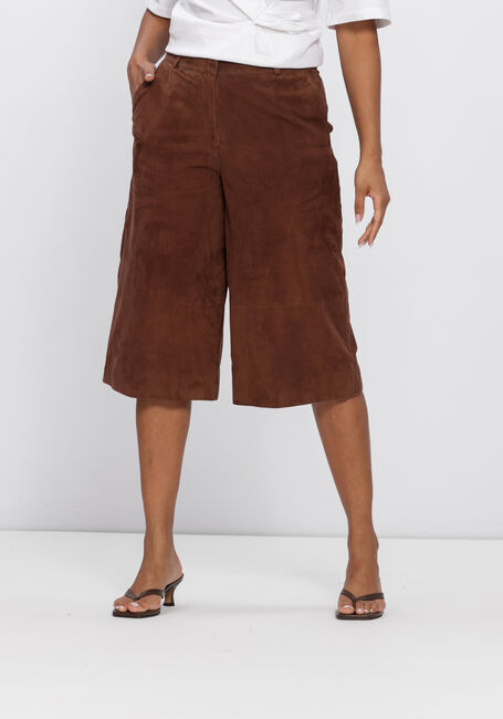 Braune STUDIO AR Bermuda's MATILDE GOAT SUEDE - large