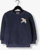 Blaue CARLIJNQ Sweatshirt FREE LIKE A BIRD - SWEATER WITH PATCH - medium