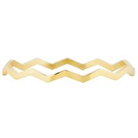 Goldfarbene MY JEWELLERY Armband WAVE BANGLE - medium