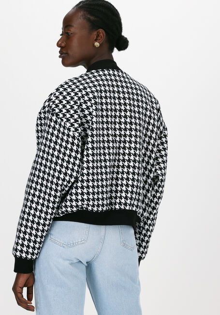 Schwarze COLOURFUL REBEL Jack LIZZY DOGTOOTH BOMERJACKET - large
