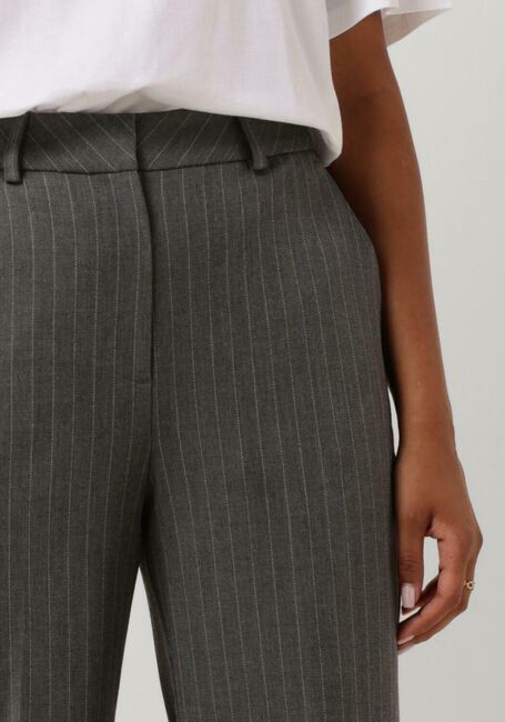 Graue SELECTED FEMME Hose SLFMYLA HW WIDE PANT MGM STRIPE NOOS - large