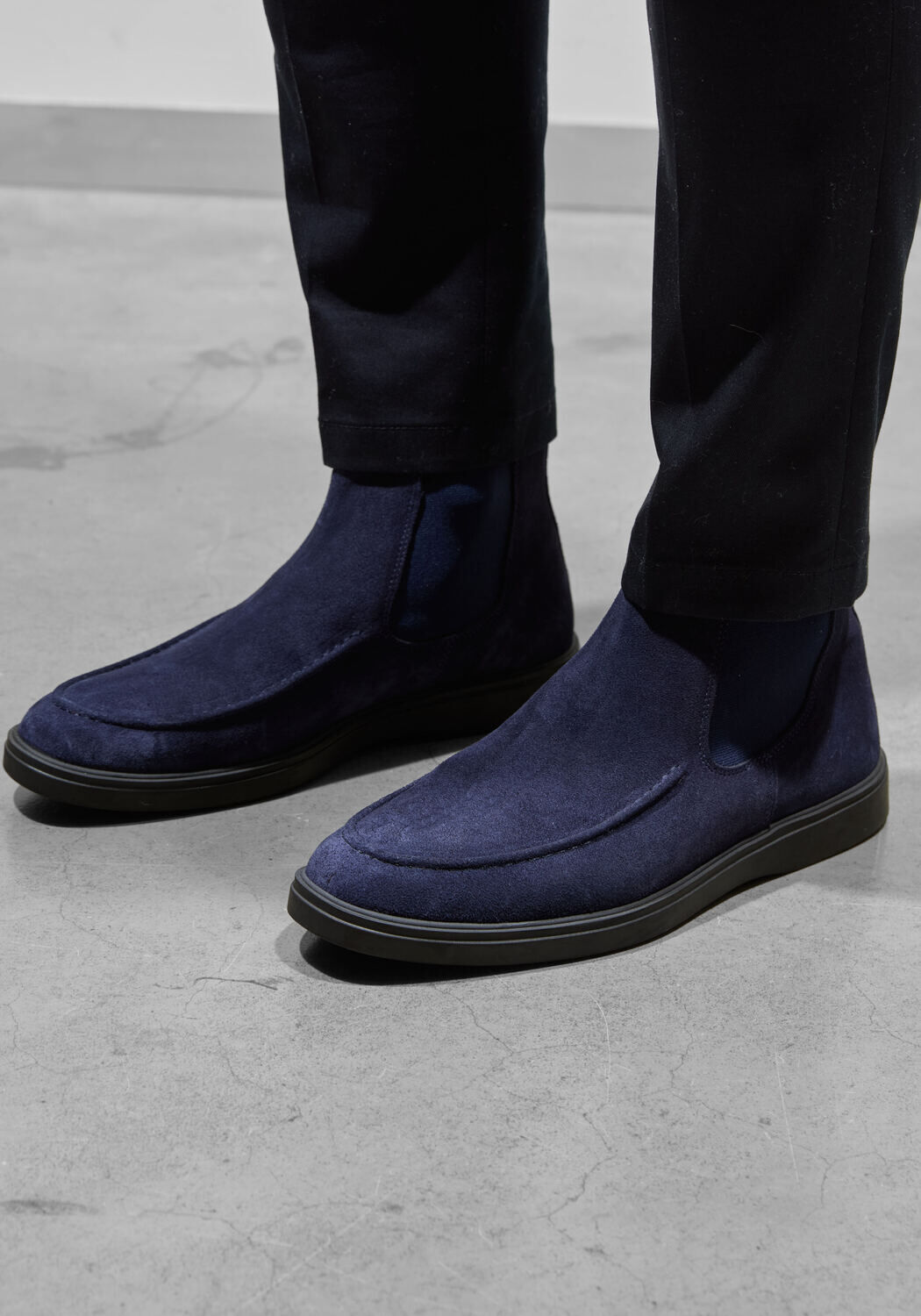 Blaue STEFANO LAURAN Chelsea Boots 24859 - medium