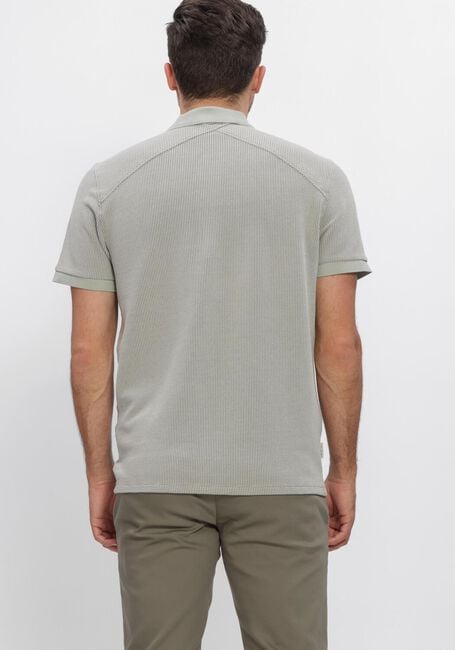 Hellblau CAST IRON Polo-Shirt REGULAR FIT TWO TONE WAFFLE - large