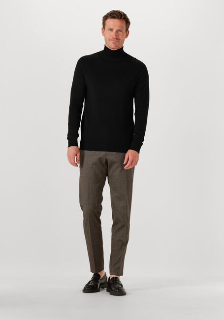 Schwarze PROFUOMO Rollkragenpullover PULLOVER ROLL NECK MERINO - large