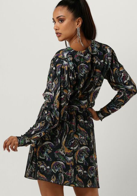 Schwarze ALIX THE LABEL Minikleid LADIES KNITTED PAISLEY LUREX DRESS - large