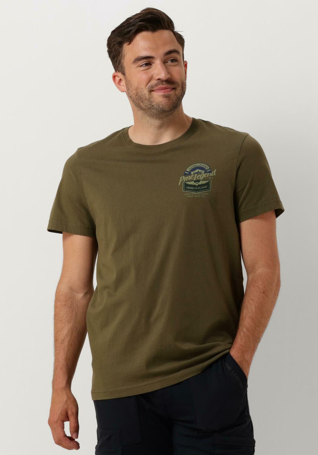 PME Legend Herren T-Shirt – Rundhals, Kurzarm, 100% Baumwolle, Regular Fit, Mehrfarbig
