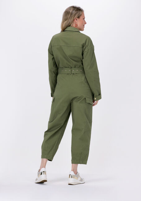Olive MICHAEL KORS Jumpsuit MK BELT BOILER JUMPSUIT - large