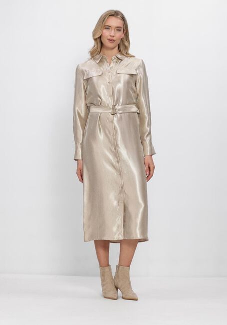 Goldfarbene FREEBIRD Kleider WV-SHINY-TWILL-VIS-26-1 - large
