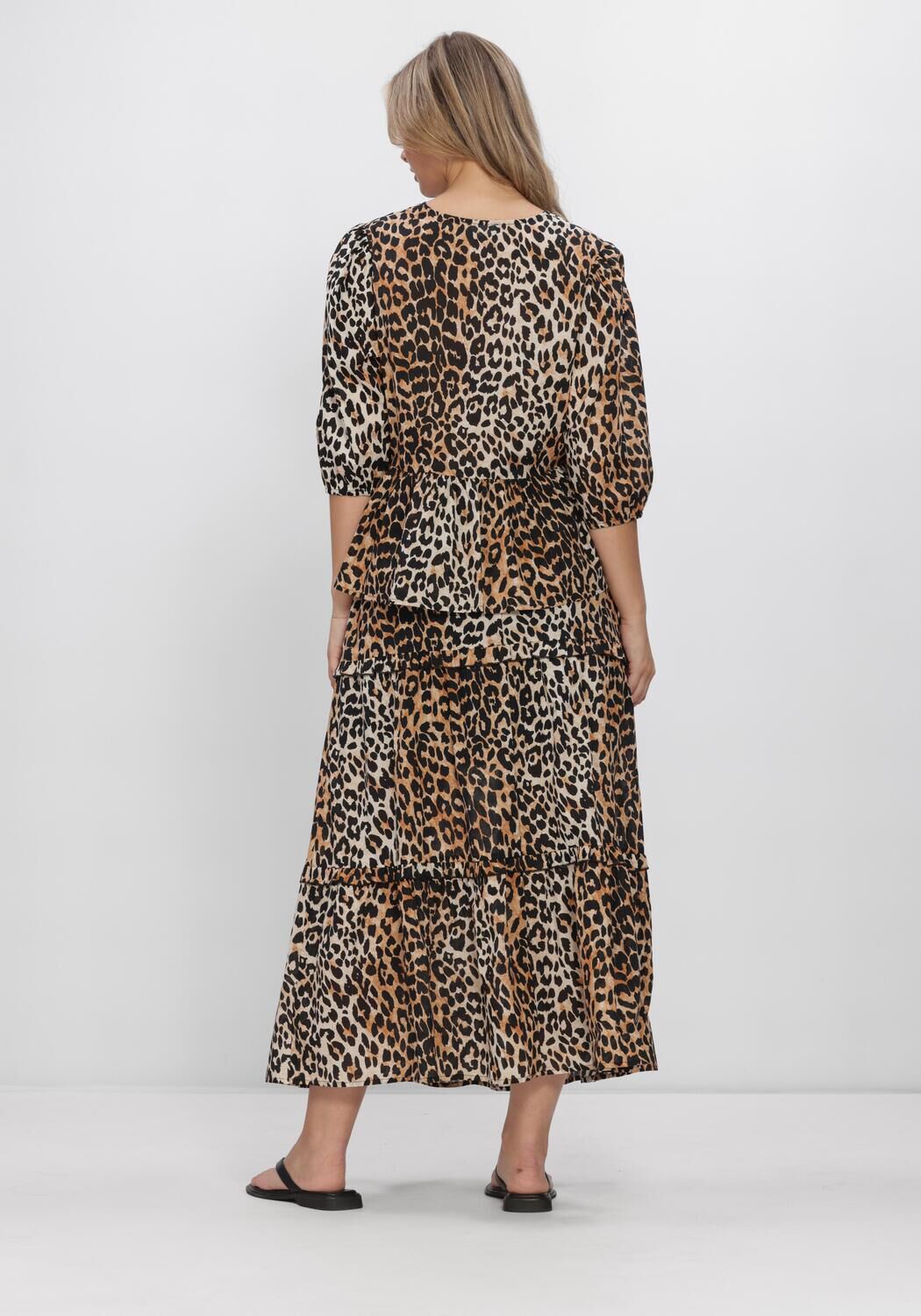 Mehrfarbige/Bunte WITHBLACK Tops & T-shirts WBLAMINA TIE FRONT PEP TOP - large