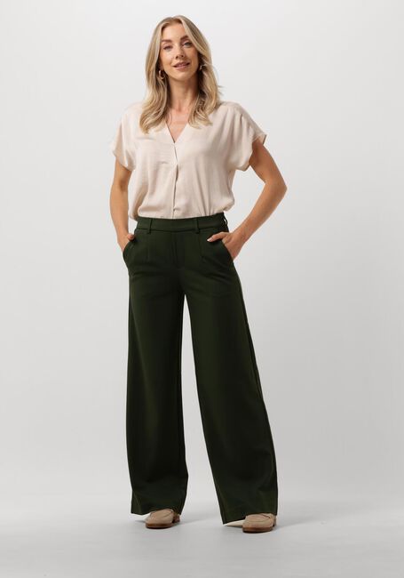 Grüne OBJECT Hose OBJLISA WIDE PANT - large