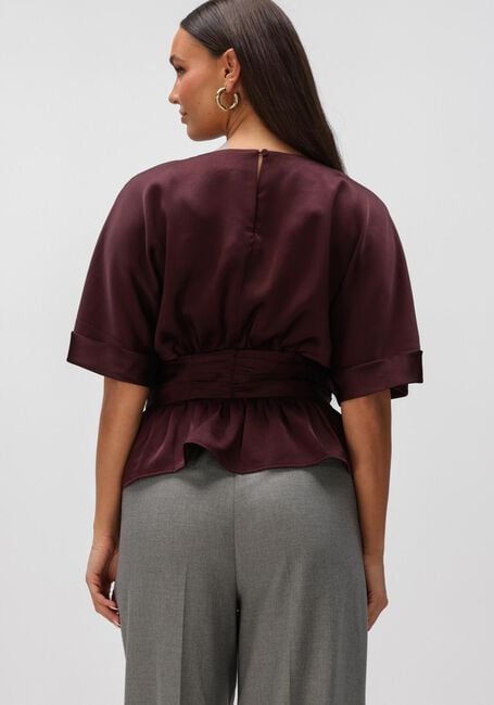 Bordeaux NEO NOIR Blusen ANNEGRET HEAVY SATEEN BLOUSE - large