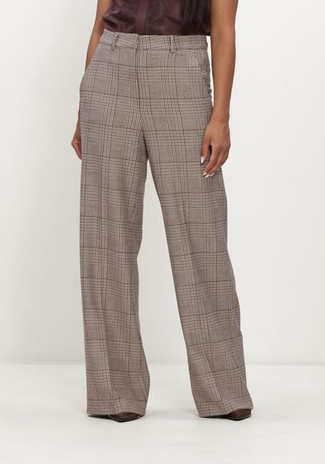 Beige CAMBIO Weite Hose ALEXIS WOVEN CLASSICAL GLENCHECK WOOL SUBSTITUTE - large