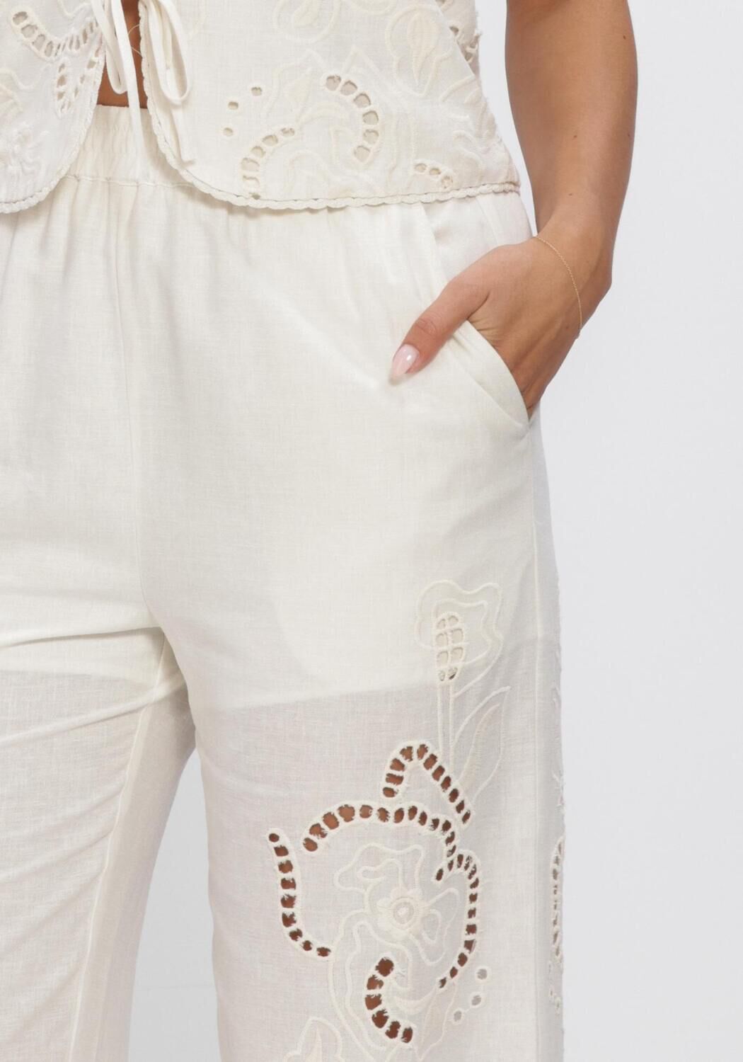 Mehrfarbige/Bunte SECOND FEMALE Hosen VILEA TROUSERS - large