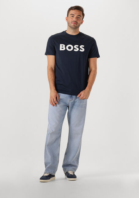 Dunkelblau BOSS ORANGE T-shirt THINKING 1 - large