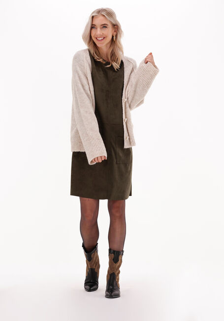 Beige SUMMUM Strickjacke CARDIGAN SOFT WOOL ELASTANE KNIT - large