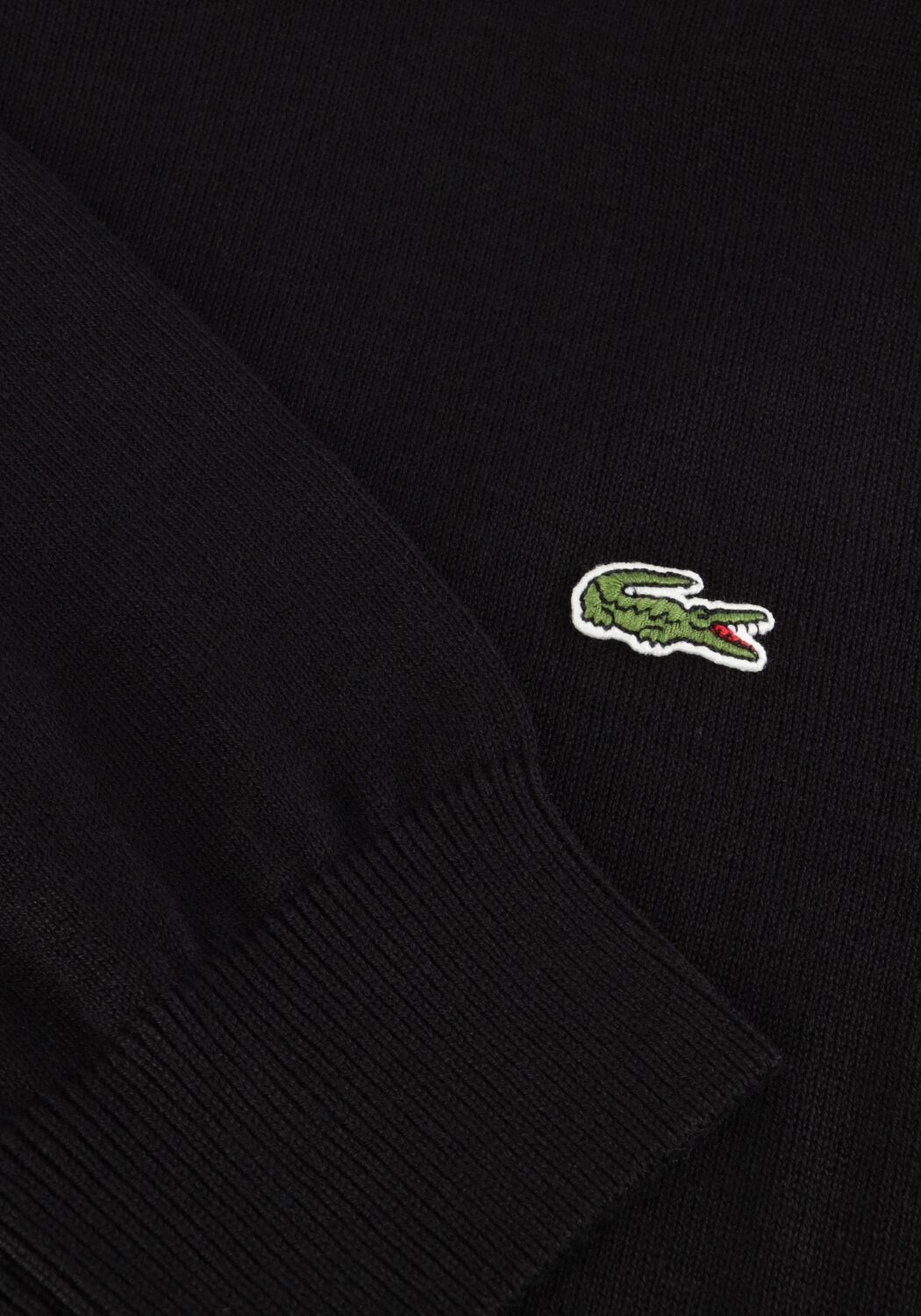 Schwarze LACOSTE Pullover REGULAR FIT CREW NECK SWEATER - large