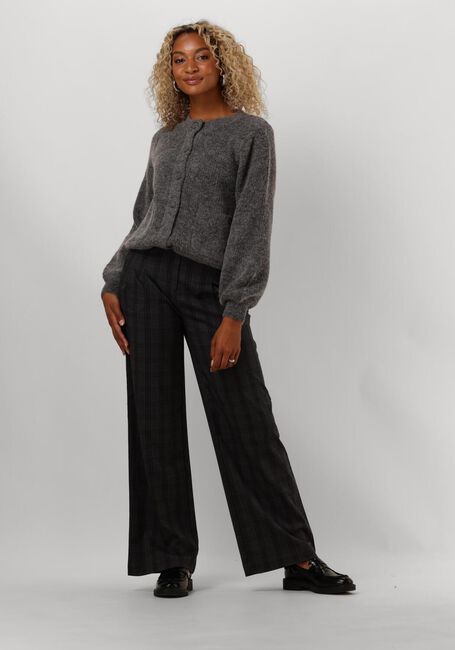 Graue SELECTED FEMME Strickjacke SLFSIA RAS LS KNIT POCKET - large