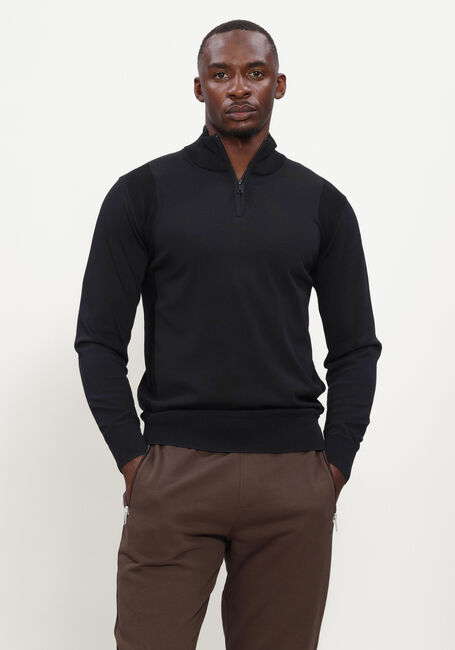 Schwarze GENTI Pullover & Cardigans TURTLE ZIP LS - large