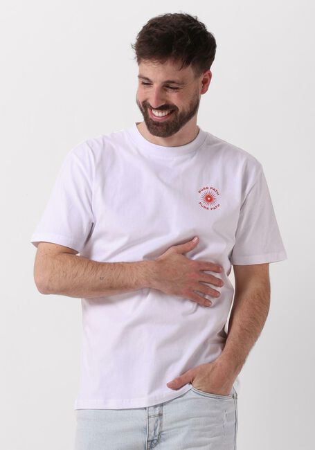 Weiße PURE PATH T-shirt TSHIRT WITH CHEST AND BACK PRINT - large