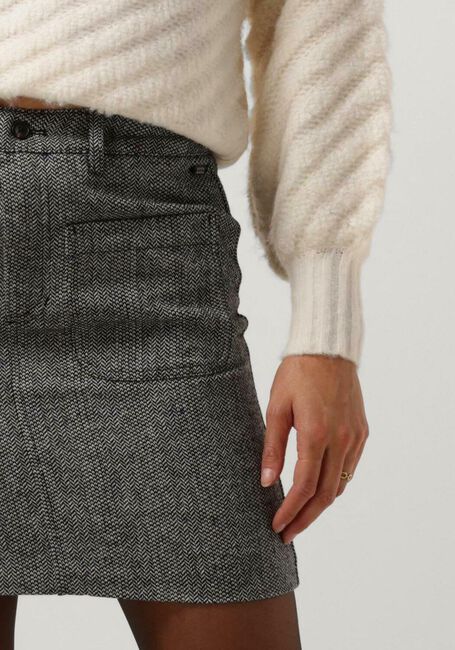 Dunkelgrau SCOTCH & SODA Minirock HERRINGBONE HIGH RISE MINI SKIRT - large