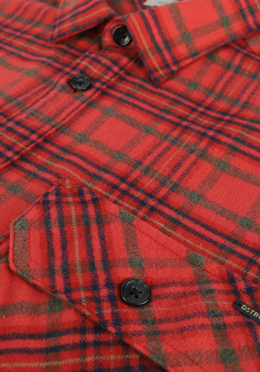 Rote DSTREZZED Casual-Oberhemd SHIRT WITH POCKETS INDIGO CHEC - large