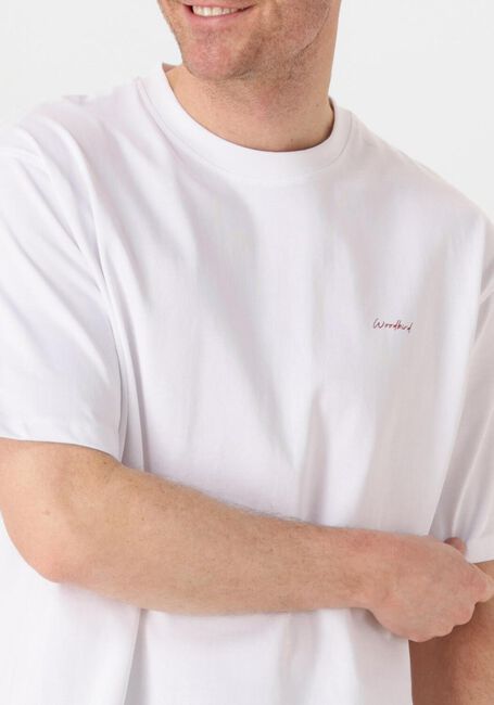 Weiße WOODBIRD T-shirt WBBAINE POSE TEE - large
