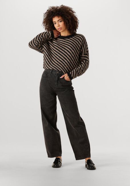 Schwarze BY-BAR Pullover DIAGONAL NATURAL PULLOVER - large