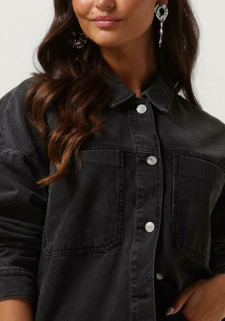 Schwarze NEO NOIR Jeansjacke KIM D JACKET - large