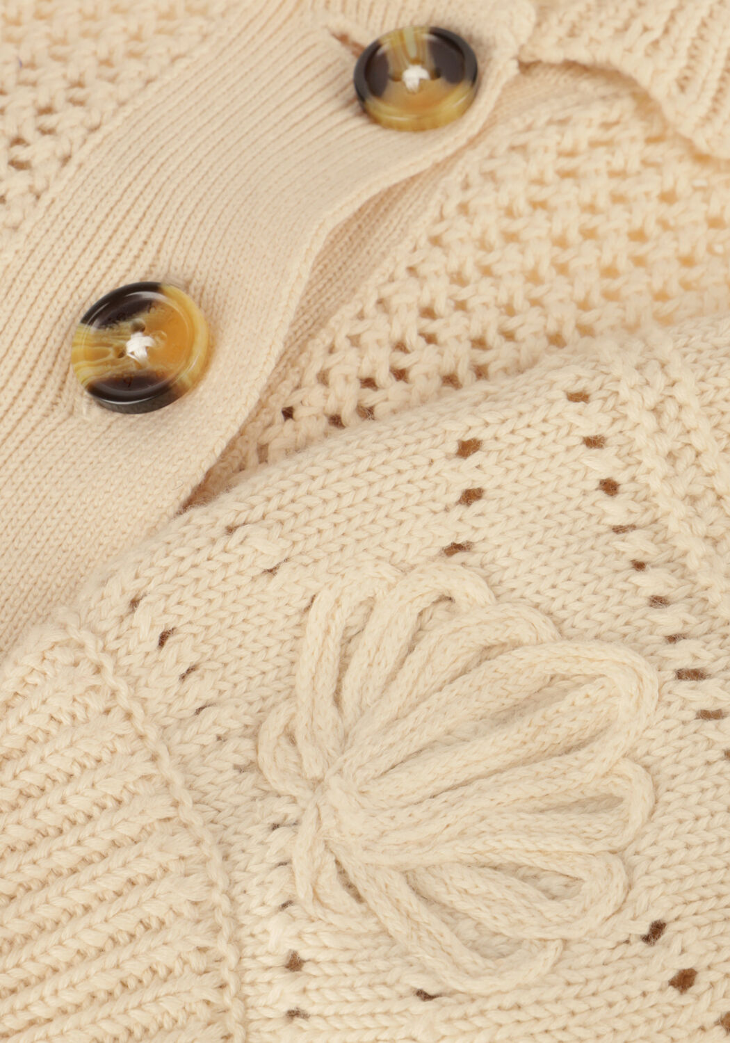 Nicht-gerade weiss BAJE STUDIO Strickjacke MOON - large