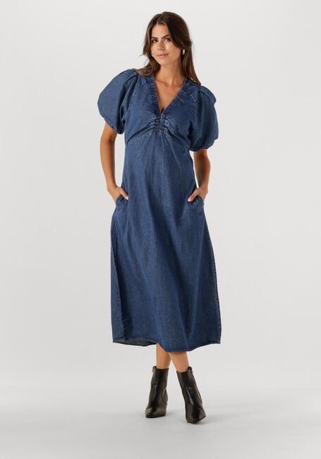 Blaue NEO NOIR Midikleid ILLANA DENIM DRESS - large
