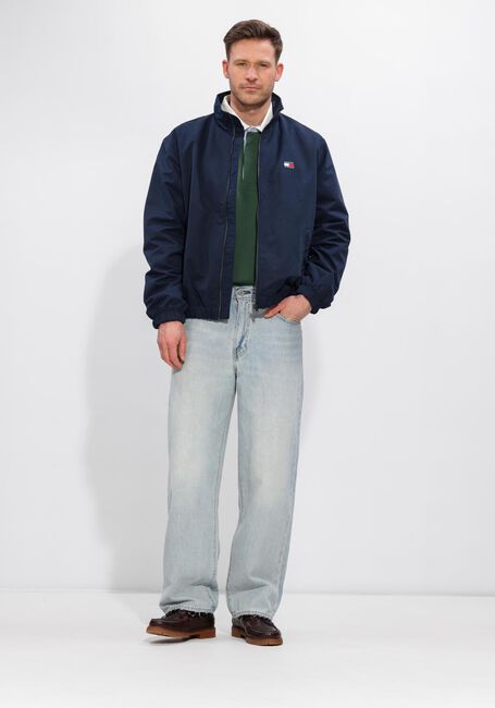 Dunkelgr&uuml;n TOMMY JEANS Polo-Shirt TJM RLX ESS BADGE RUGBY - large