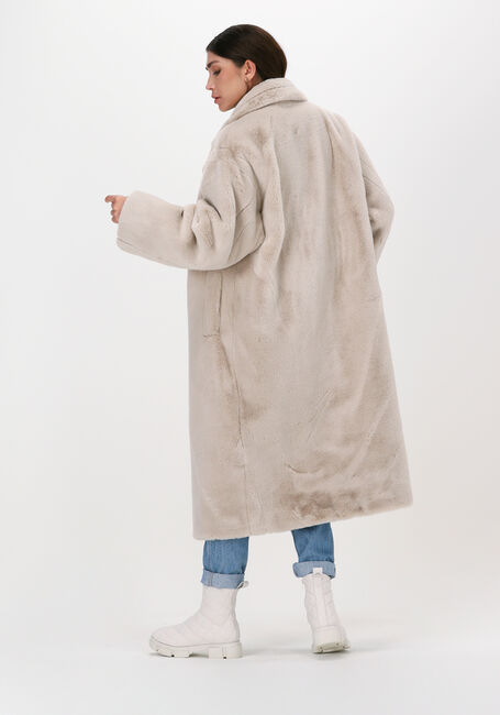 Ecru STAND STUDIO Fake-Fur-Jack MARIA COAT SOFT - large