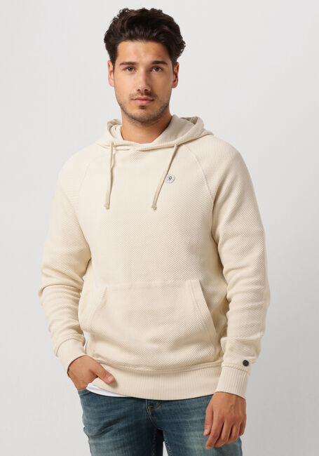 Beige CAST IRON Pullover HOODED REGULAR FIT COTTON STRUCTURE - large