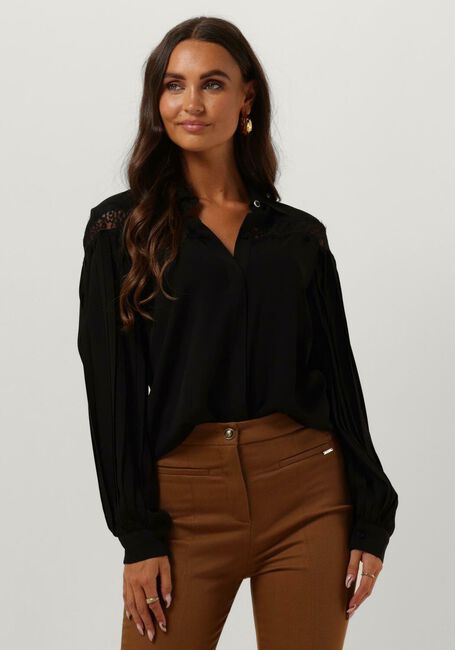 Schwarze LIU JO Blusen CAMICIA LACE E PLISSE - large