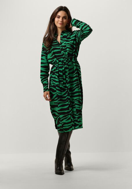 Grüne OBJECT Midikleid OBJCIRA L/S SHIRT DRESS 129 - large