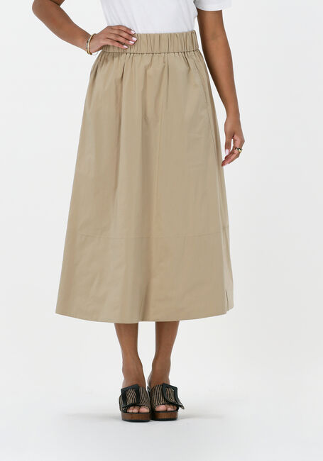 Taupe NEO NOIR Midirock YARA POPLIN SKIRT - large