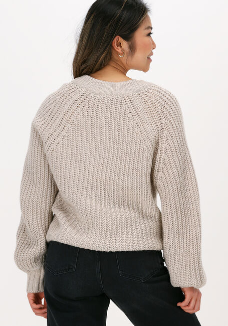 Beige OBJECT Pullover JAMALIA L/S KNIT PULLOVER - large
