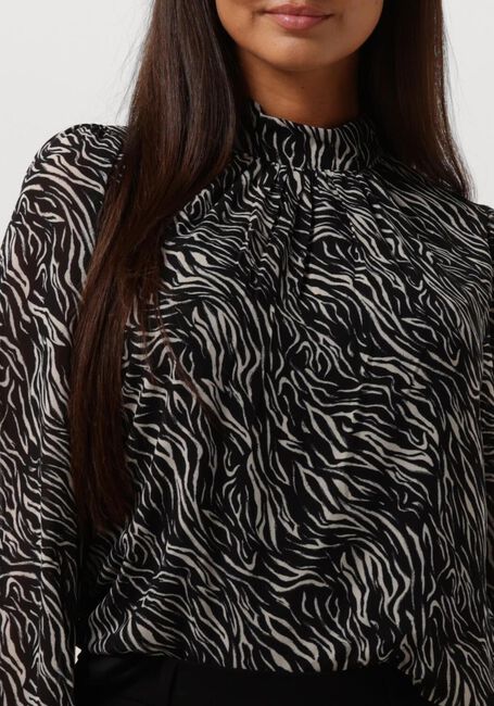 Braune OBJECT Blusen OBJMILA L/S HIGH NECK TOP NOOS - large