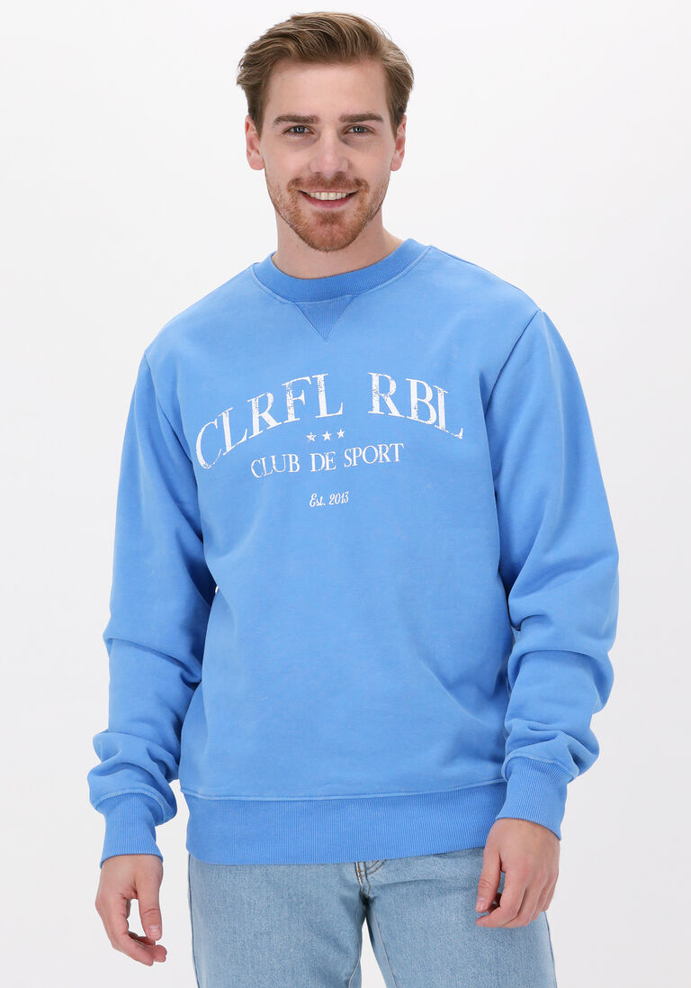 blaue colourful rebel sweatshirt washed basic sweat IV8324