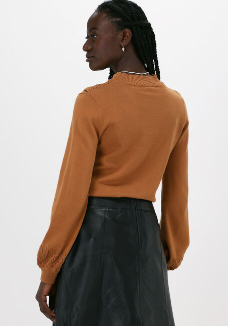 Camelfarbene OBJECT Pullover SHARON L/S KNIT PULLOVER - large