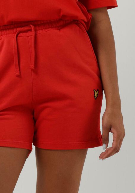 Rote LYLE & SCOTT Hosen PIGMENT DYE SWEATSHORT - large