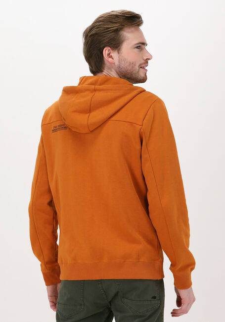 Orangene PME LEGEND Strickjacke HOODED INTERLOCK SWEAT - large
